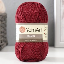 Пряжа "Etamin" 100% акрил 180м/30гр (435 бордовый)