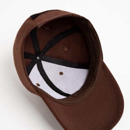 Minaku plain cap, brown color, rr 52-54-3