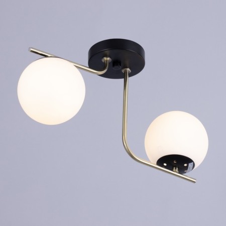 Scarlet chandelier 2x40W E27 black, gold 33x13.5x16cm-1