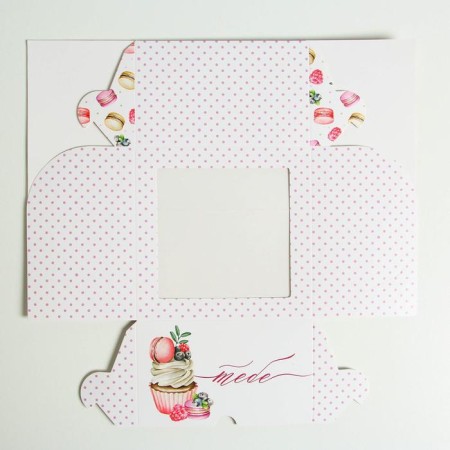 Capcake box, confectionery packaging, 4 cells “You” 16 x 16 x 10 cm-4