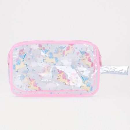 Lightning cosmetic bag, pink color-1