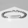 Bracelet male "Brutal" chain large, color silver, 22 cm