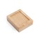 Earrings stand, wood, 1 pair, 5.8 × 6.8 cm, beige color