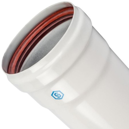 The chimney element Stout SCA-0080-800500, pipe 500 mm, DN 80, insulated-2