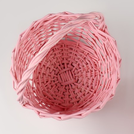 A set of wicker baskets, willow, 24x13/26 cm, 18x11/23 cm, 2 pcs, pink-4