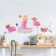 Sticker Plastic Interior Color "Pink Flamingo and Girl" 50x70 cm