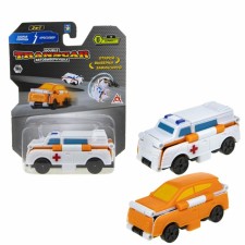 Автовывернушка Transcar Double, «Скорая помощь - Кроссовер», 2в1, 8 см