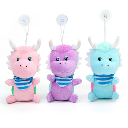 Soft toy "Dracosha" on a suction cup, 12 cm, color mix-3
