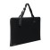 A3 folder with handles, plastic, lightning around, 490 x 350 x 30mm, with pocket, black