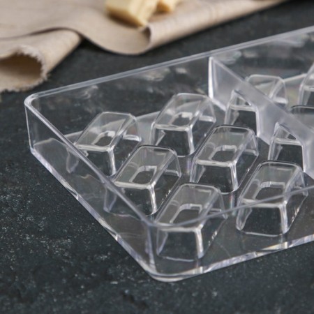 Konfinetta chocolate form "Bueno", 27.5 × 13.5 × 2.5 cm, 21 cells (3.5 × 1.5 × 1 cm)-2