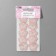 Knitted elements "flowers", 2.8 × 2.8 cm, 10 pcs, pink/white color