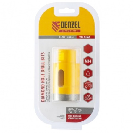 Diamond drill Denzel, D = 27 mm, wet cut, M14-3