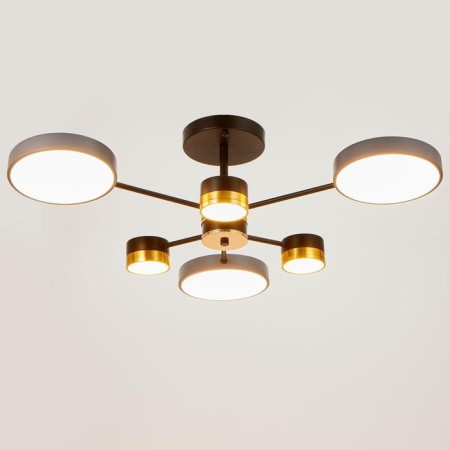 Chandelier 86507/6 LED 63W 3000-6000K Black-gold 72x72x23 cm Bayerlux
