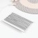 Gum with glitter, 10 mm, 10 ± 1 m, white/silver color