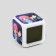 Watch an alarm clock "Anime", Mod.68, 7.8 x 7.8 cm.