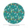 The tablecloth “Halloween party”, round, oxford, elastic band, size 120x120 cm, diameter 75-100 cm