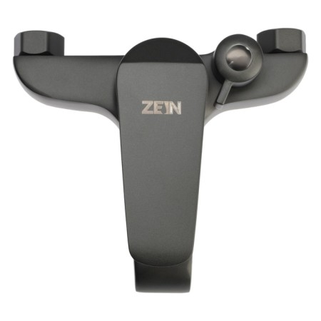 Bath mixer Zein Z3856, single -leaf, shower set, watering can 5 modes, graphite-6