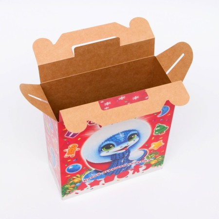 Gift box New Year's cornfield 17 x 7 x 25.5 cm-3