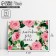 Postcard-Complement "With Love for you" pink roses, 8 x 6 cm