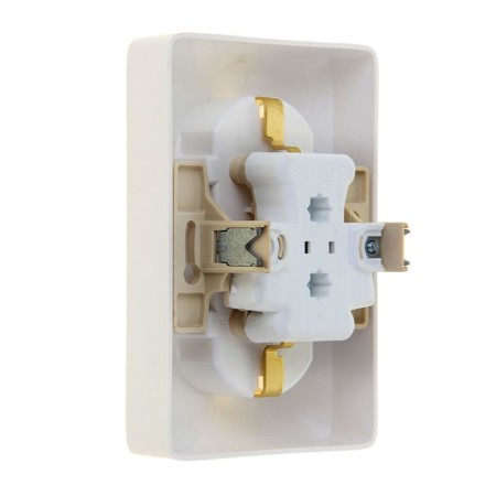 The "hit" Sche RS16-236-B, 16 A, double, hidden, with salary, white color.-1