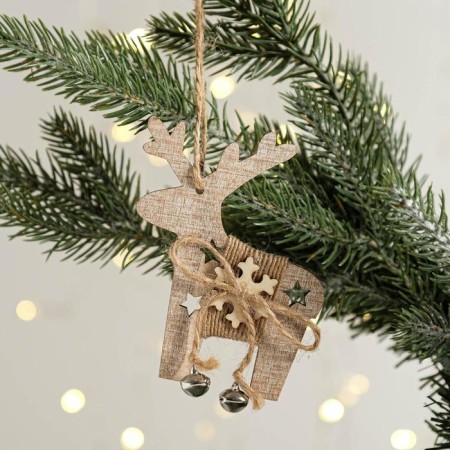 New Year's Suspension Eco "Deer", 10 x 8 x 1.3 cm-1