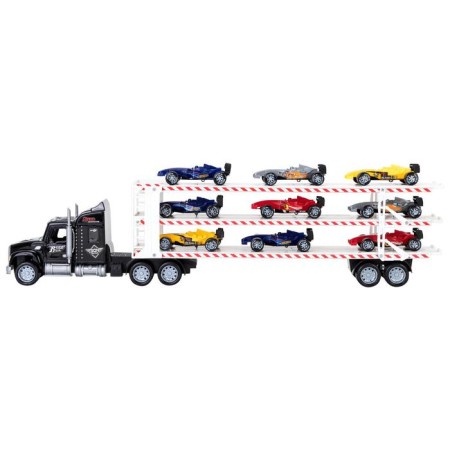Auto -VOCIS CAIS GIVITO "Racing Track", with cars, three -level, black color, 64 cm-2