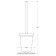 Holder with toilet ruff floor, matte glass, chrome, artwelle