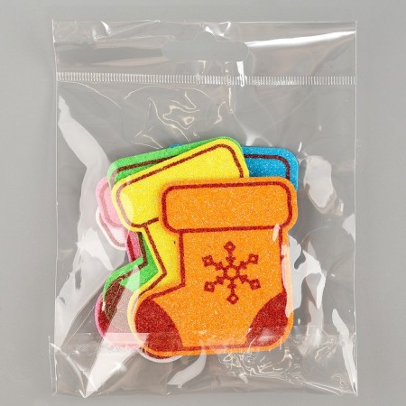 New Year's set of stickers from EVA "Board", 6 pcs., Mix color-5