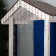 Garland "fringe" 3 × 0.9 m, IP44, UMS, dark thread, 232 LED, blue glow, 220 V