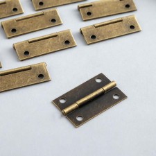 Loop for a casket metal with straight angles of bronze 2.5x3.8 cm