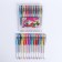 A set of gel pens, 12 colors, with sparkles, with a rubber holder, in a plastic box