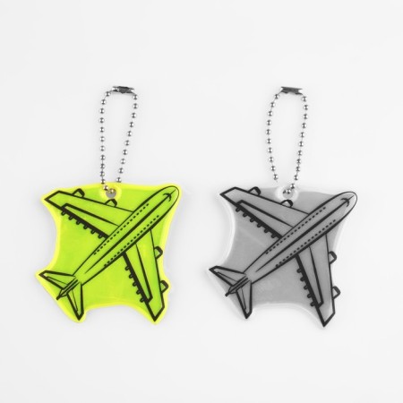 The reflective element "Airplane", bilateral, 5.8 × 5.8 cm, color mix-4