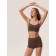 Top female supporting on thin straps Mirey Top Shaper Spalla Stretta, size 50, dark brown color
