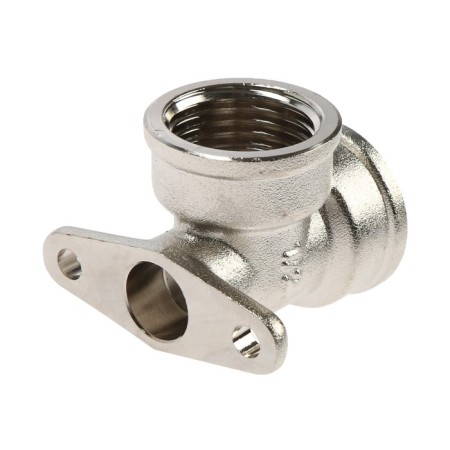 Aqualink corner, 1/2 ", internal thread, with a wall mount, nickel -plated brass-4