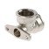 Aqualink corner, 1/2 ", internal thread, with a wall mount, nickel -plated brass
