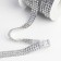 Thermoclay rhinestones, d = 4 mm, width - 12 mm, 4.5 ± 0.5 m, silver color