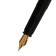 Gift feathers in the leatherette case, black body with gold