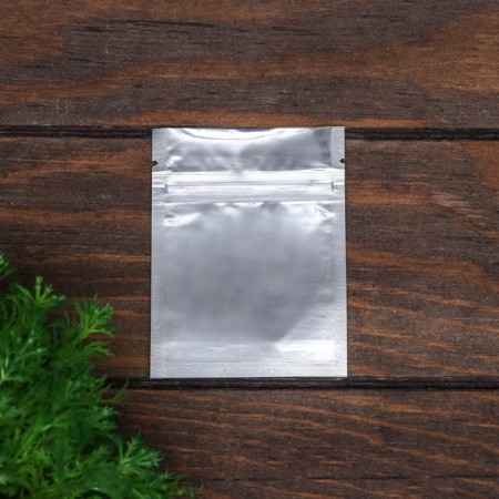 Zip-Lock PP package, with a continuous window, flat, 7.7 x 10 cm