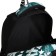 School backpack from textiles with lightning, external pocket, green color