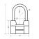 The castle of the hinged Stayer Master is lightweight, disk. fur. Secret, elongated puff, 55mm
