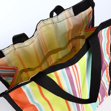 Folding bag on Velcro, 2 wheels, colorful color-5