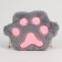 Plush "paw" bag, gray color