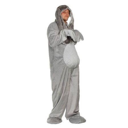 Carnival costume "Hare", adult, overalls, hat, p. 50-52, height 180 cm-1