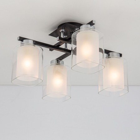 Ceiling Citilux Cutilux CL111141, 42.5x42.5x24.5 cm, 4x75W, E27, Black Color Black-2