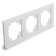 3-seater frame, glass, Stekker series Katrin, GFR00-7003-01, white