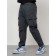Cargo jeans men, size 52, dark gray color