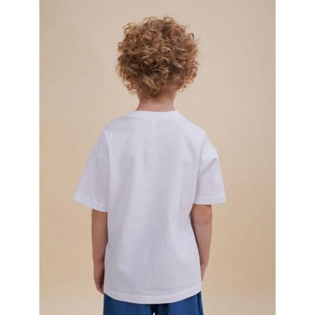 Children's T -shirt, height 134 cm, white color-1