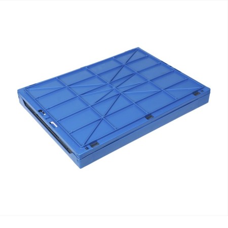 Box folding, plastic, 47 × 34 × 23 cm, 30 kg, blue-gray-5