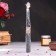Magic candle "to clean the house" with grass, black, 20cm