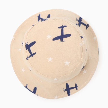 Panama Children's Minaku "Airplanes", beige color, rn 48-50-1